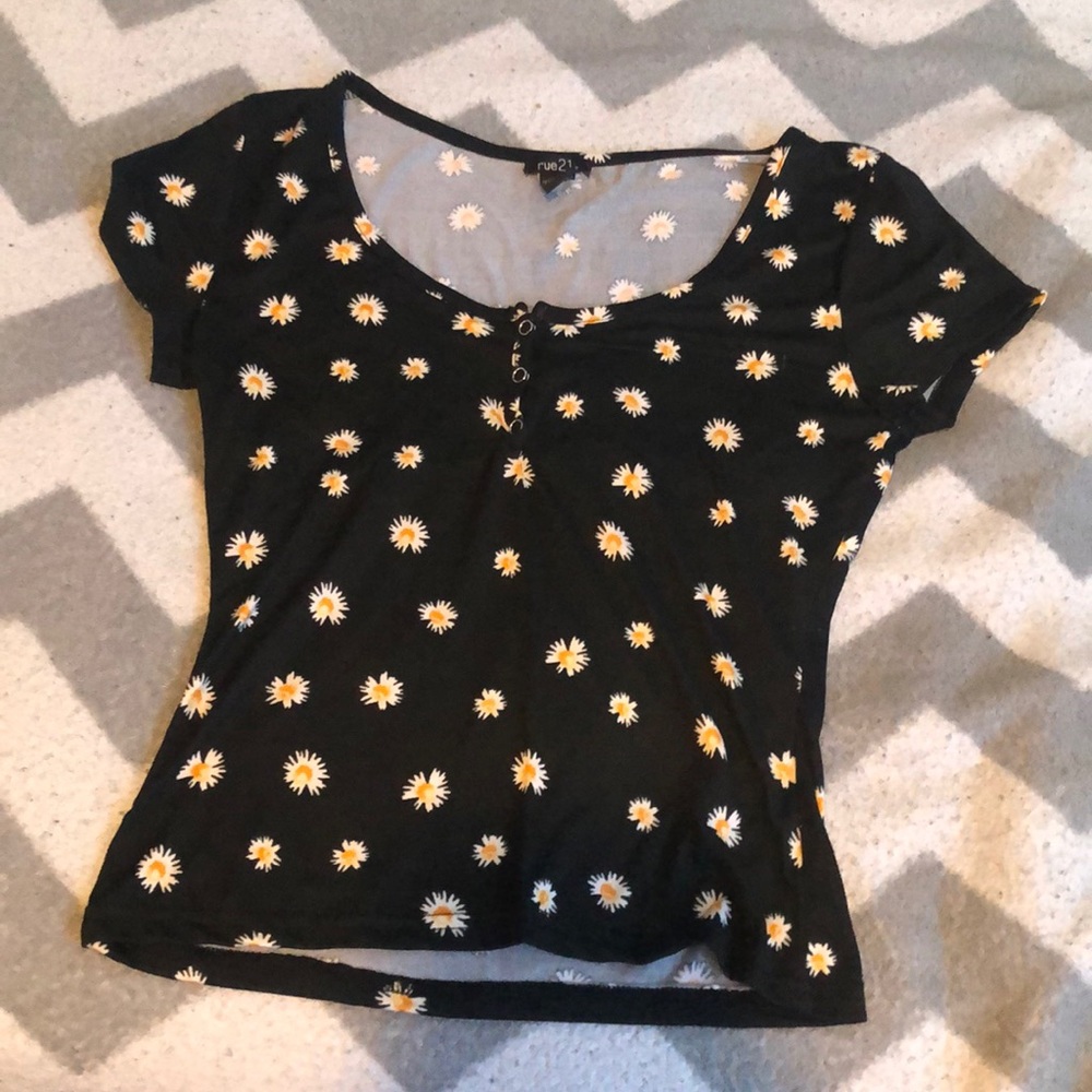 Black Floral top